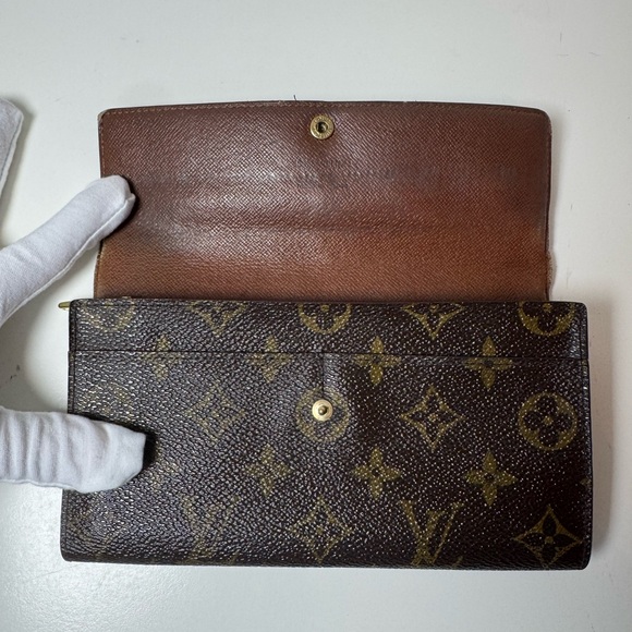 Louis Vuitton Women’s Vintage Dark Brown Monogram Long Wallet - Picture 7 of 14